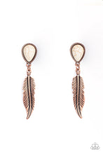 Load image into Gallery viewer, Totally Tran-QUILL - Copper Post Earrings