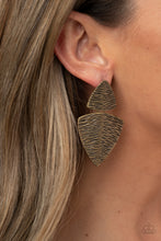 Load image into Gallery viewer, PRIMAL Factors - Brass Post Earrings