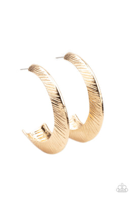 I Double FLARE You - Gold Hoop Earrings