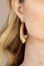Load image into Gallery viewer, I Double FLARE You - Gold Hoop Earrings