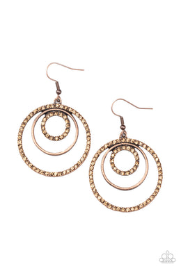 Bodaciously Bubbly - Copper Earrings