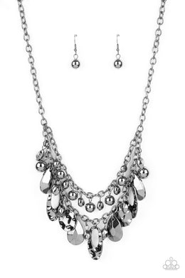 Extra Exhilarating - Black Gunmetal Necklace
