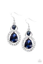 Load image into Gallery viewer, Double The Drama - Blue Earrings