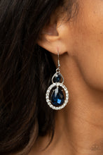 Load image into Gallery viewer, Double The Drama - Blue Earrings