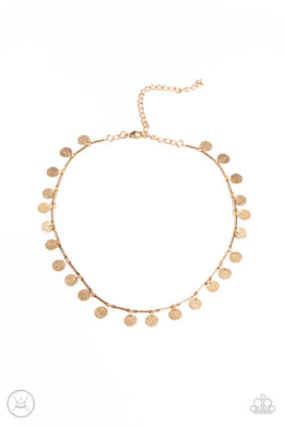 Musically Minimalist - Gold Choker Necklace