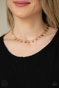 Musically Minimalist - Gold Choker Necklace