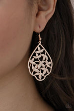 Load image into Gallery viewer, Taj Mahal Gardens - Rose Gold Earrings