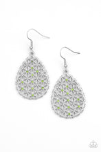 Load image into Gallery viewer, Glorious Gardens - Green Earrings