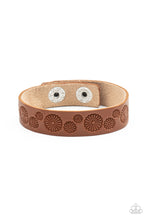 Load image into Gallery viewer, Follow The Wildflowers - Brown Snap Bracelet