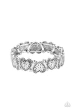Load image into Gallery viewer, Rustic Heartthrob - Silver Bracelet