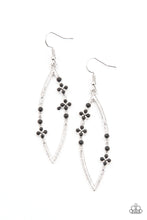 Load image into Gallery viewer, Flowery Finesse - Black Earrings