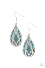 Load image into Gallery viewer, Crawling With Couture - Blue Earrings