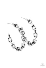Load image into Gallery viewer, Stronger Together - Silver Hoop Earrings