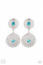 Load image into Gallery viewer, Life of The Garden Party - Blue Clip-On Earrings