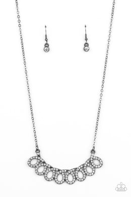 Timeless Trimmings - Black Gunmetal Necklace