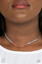 Load image into Gallery viewer, Space Odyssey - Orange Choker Necklace