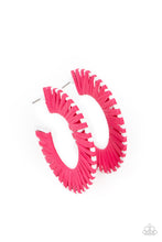 Load image into Gallery viewer, Everybody Conga! - Pink Hoop Earrings
