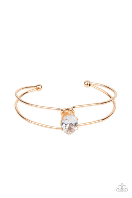 GLOW No Mercy - Gold Cuff Bracelet