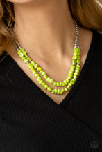 Load image into Gallery viewer, Staycation Status - Green Necklace