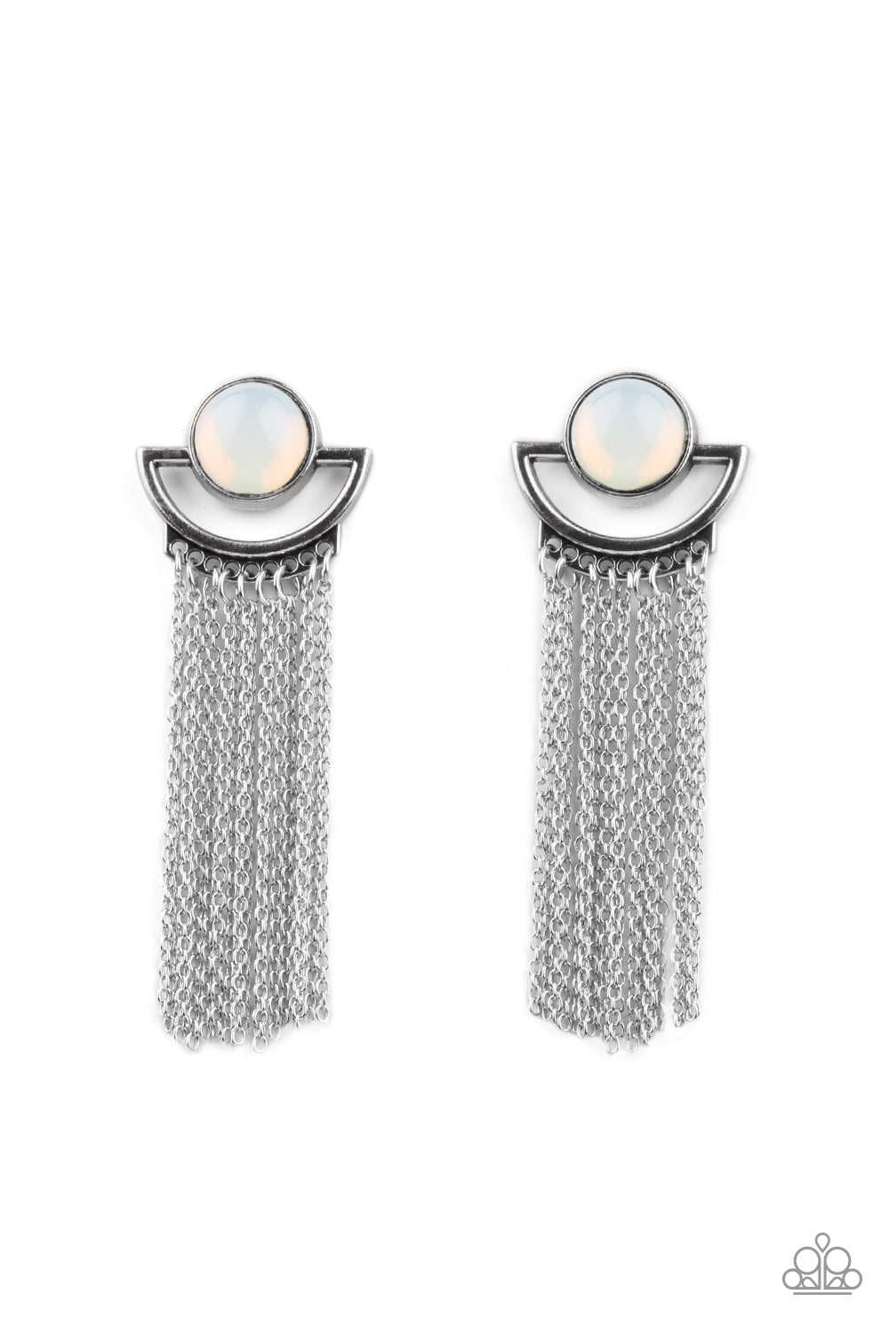 Opal Oracle - White Post Earrings