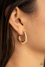Load image into Gallery viewer, On The Hook - Gold Hoop Earrings