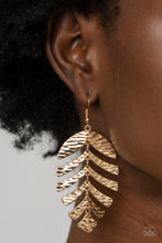 Load image into Gallery viewer, Palm Lagoon - Gold Earrings