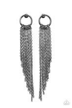Load image into Gallery viewer, Divinely Dipping - Black Gunmetal Post Earrings