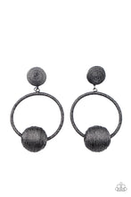 Load image into Gallery viewer, Social Sphere - Black Post Earrings