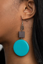 Load image into Gallery viewer, Modern Materials - Blue Earrings