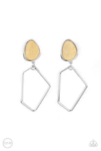 Load image into Gallery viewer, Retro Reverie - Yellow Clip-On Earrings