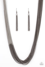Load image into Gallery viewer, Metallic Merger - Black Gunmetal Necklace