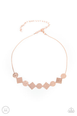 Dont Get Bent Out Of Shape - Copper Choker Necklace