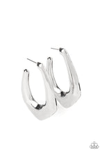 Load image into Gallery viewer, Find Your Anchor - Silver Hoop Earrings