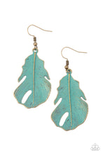 Load image into Gallery viewer, Heads QUILL Roll - Brass Earrings