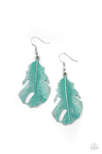 Heads QUILL Roll - Blue Earrings