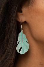 Load image into Gallery viewer, Heads QUILL Roll - Blue Earrings