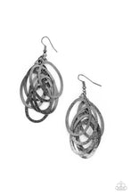 Load image into Gallery viewer, Mind OVAL Matter - Black Gunmetal Earrings