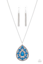 Load image into Gallery viewer, Retro Prairies - Blue Necklace