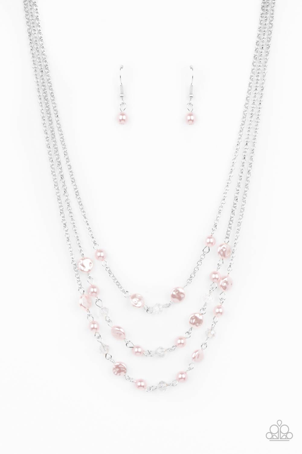 Let The Record GLOW - Pink Necklace