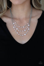 Load image into Gallery viewer, Let The Record GLOW - Pink Necklace