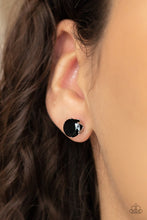 Load image into Gallery viewer, Modest Motivation - Black Post Earrings