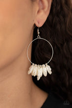 Load image into Gallery viewer, Sailboats and Seashells - White Earrings