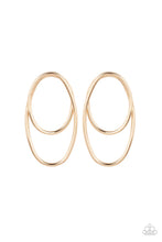 Load image into Gallery viewer, So OVAL-Dramatic - Gold Post Earrings