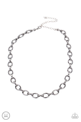 Craveable Couture - Black (Gunmetal) Necklace
