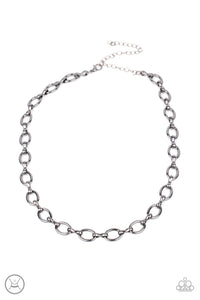 Craveable Couture - Black (Gunmetal) Choker Necklace