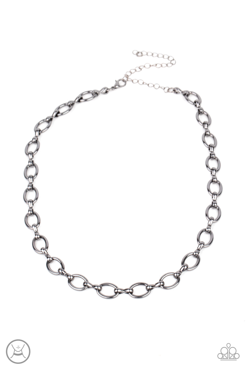 Craveable Couture - Black (Gunmetal) Choker Necklace