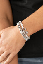 Load image into Gallery viewer, Glacial Glimmer - White Set of Bracelets