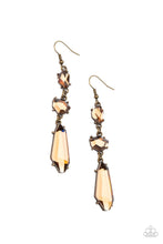 Load image into Gallery viewer, Sophisticated Smolder - Brass Earrings