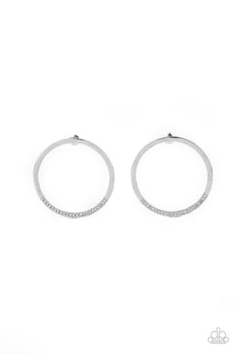 Spot On Opulence - White Post Earrings