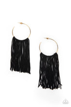 Load image into Gallery viewer, Flauntable Fringe - Gold Hoop Earrings